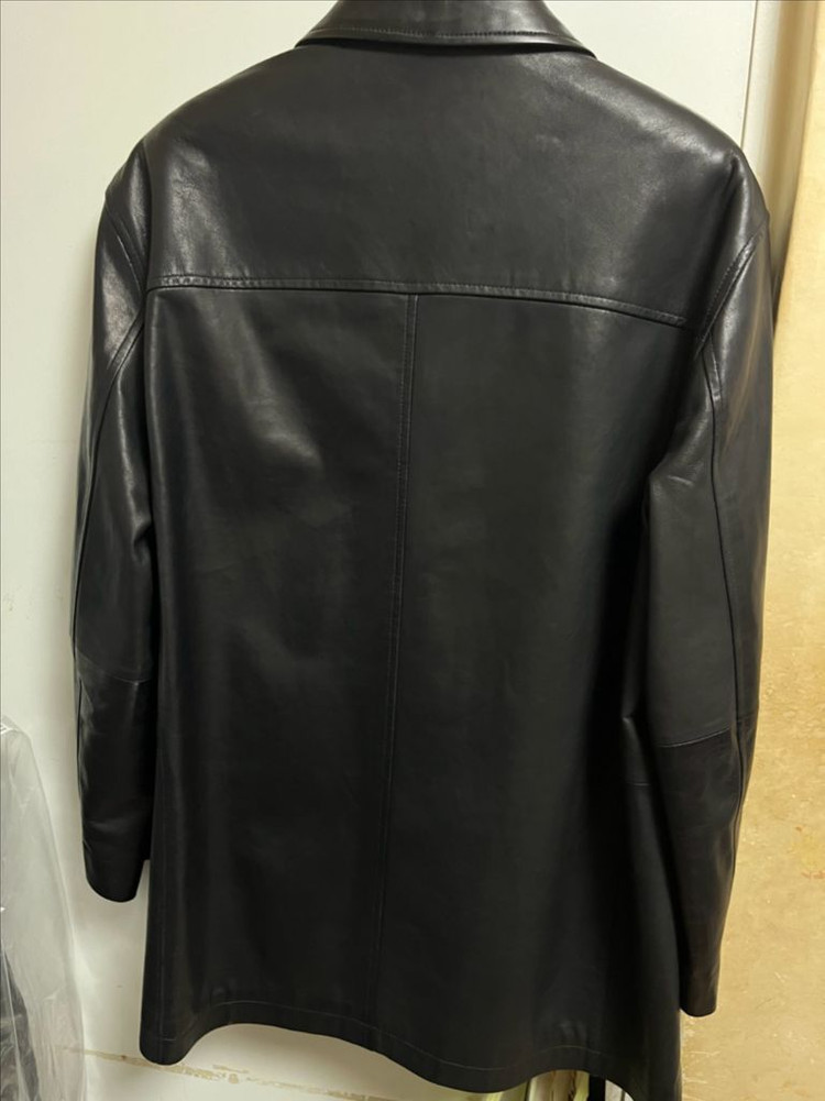 던스트 램스킨 레더 하프 자켓 S--6