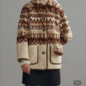 앤유 LONDON EYE coat 브라운 1 사이즈
