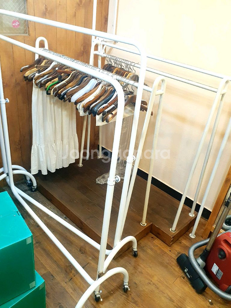 매장용 이동식 철재 행거 4개일괄--0