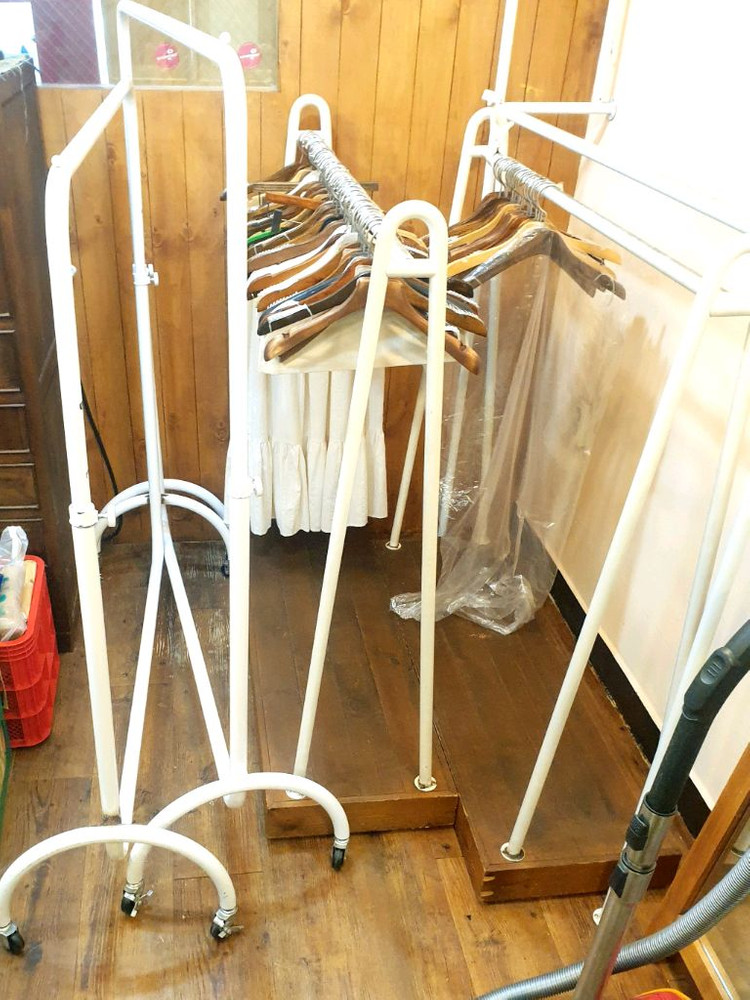 매장용 이동식 철재 행거 4개일괄--1