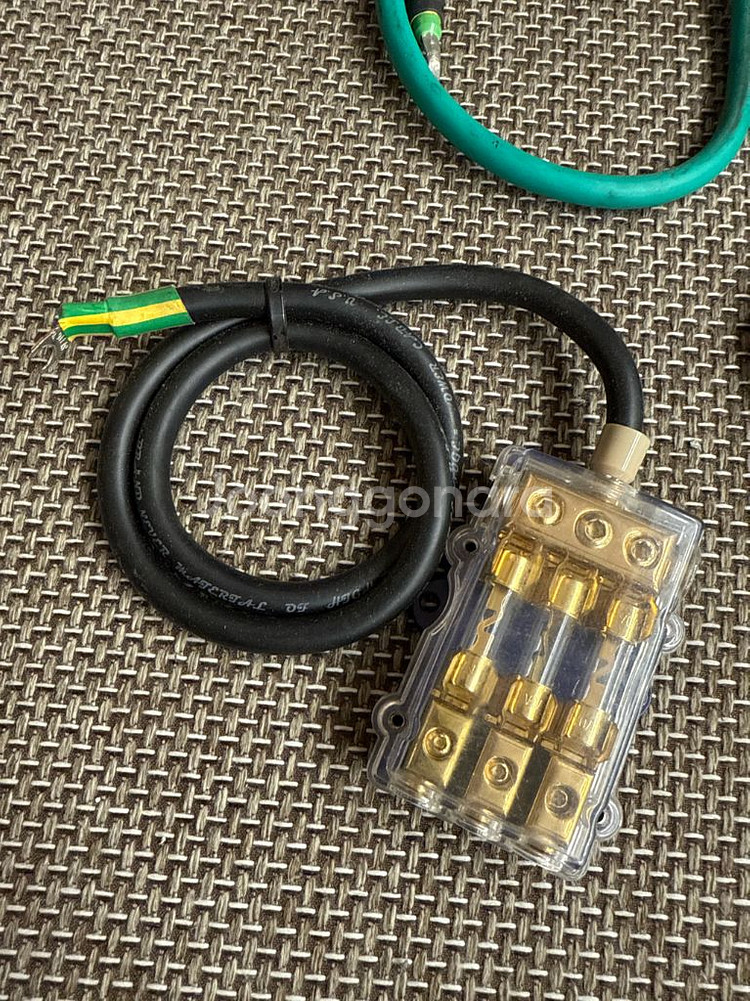 후루카와 오디오 케이블 휴즈박스 포함--2