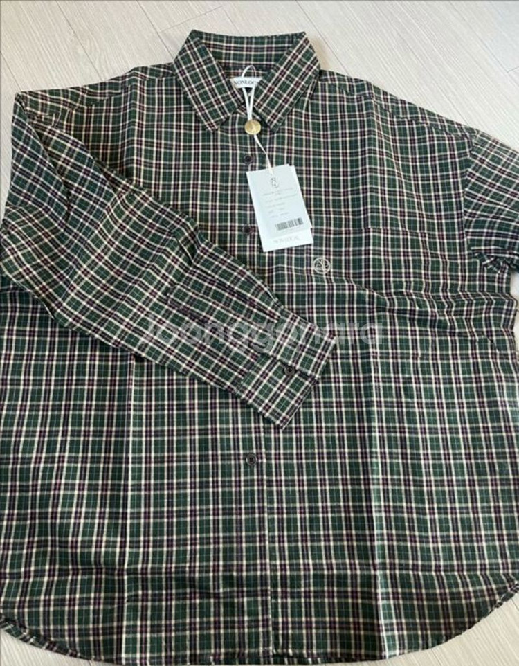 (새상품)논로컬 체크셔츠 그린--7