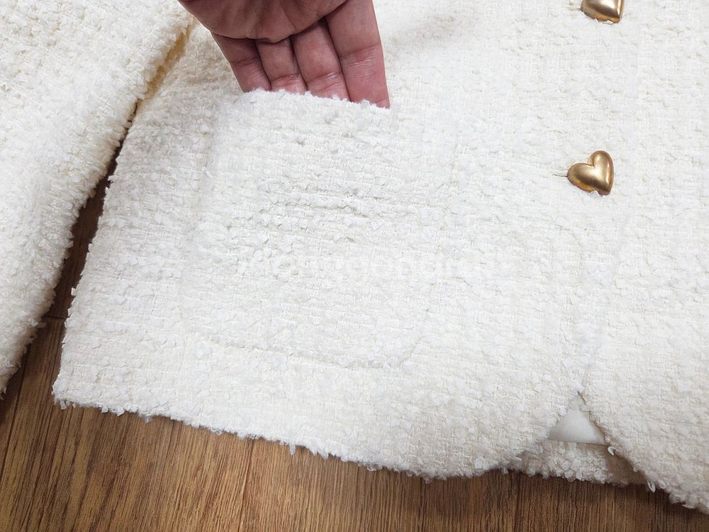 헬베티카 하트버튼 트위드자켓/버쉬카 자수 야상자켓--3