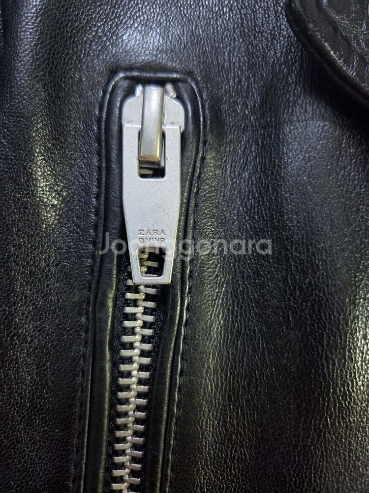 자라 라이더 양가죽 자켓 S 사이즈 새제품--2