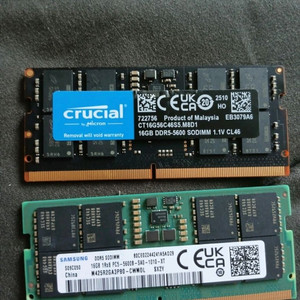 DDR4 16GB 노트북용 2개 6만5천