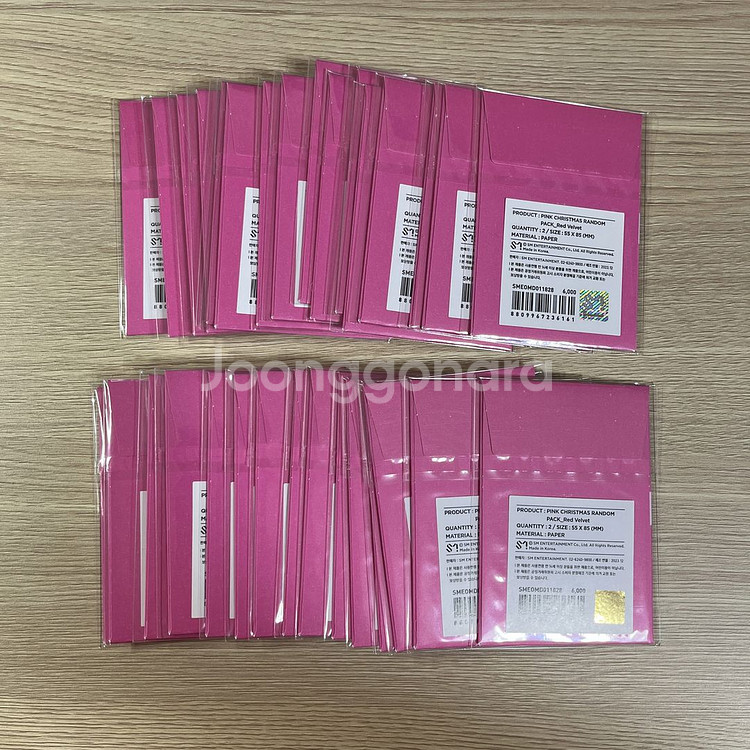 2023 레드벨벳 핑크크리스마스 트레카 포카 포토카--1