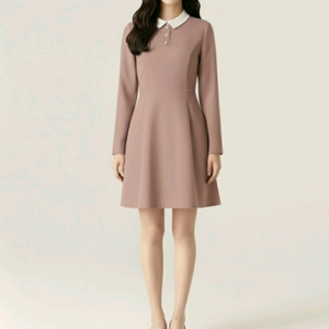 (하객룩, 모임룩) Roem 로엠 긴팔 원피스 인디핑크