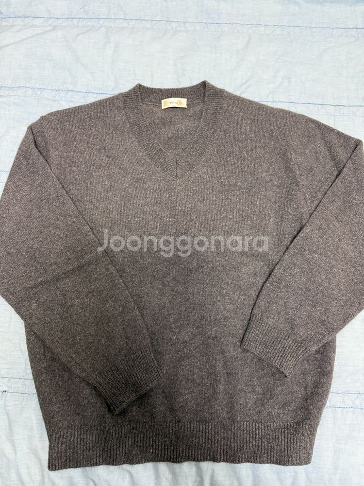 베르노 / 24fw 라쿤 브이넥니트--0
