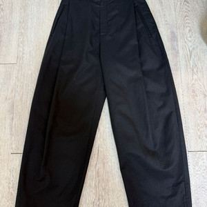 파사드패턴 라운드코튼팬츠 블랙 m