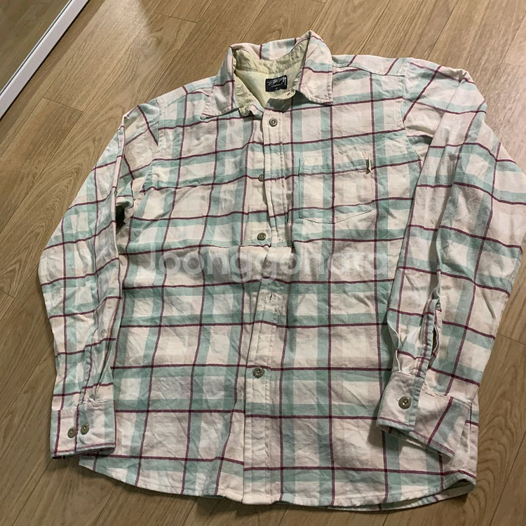 L)Stussy 스투시 00s 빈티지 체크 셔츠--0