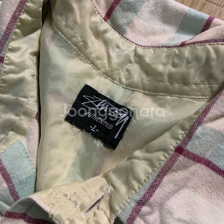 L)Stussy 스투시 00s 빈티지 체크 셔츠--3