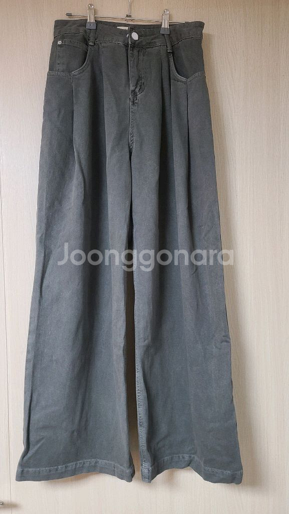marfa 말파 핀턱 카키면바지 m사이즈--0