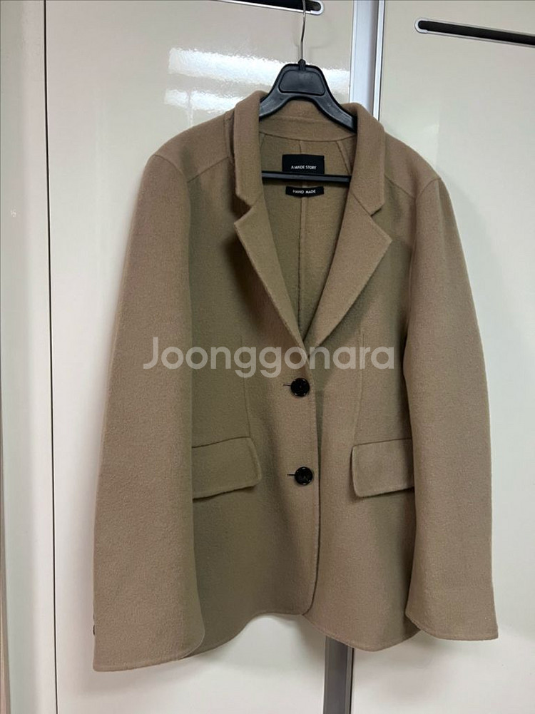 울90% 슬림허리라인 핸드메이드자켓 숏코트하프코트반코트--1