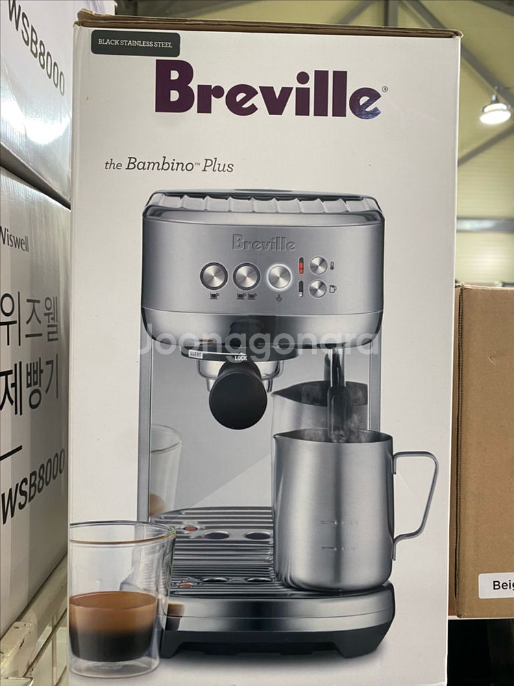 브레빌 밤비노 플러스 BES500 커피머신 (새상품)--0