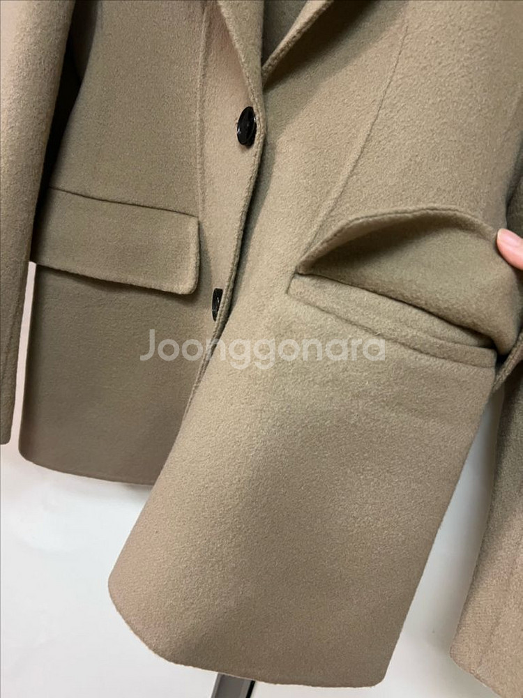 울90% 슬림허리라인 핸드메이드자켓 숏코트하프코트반코트--16