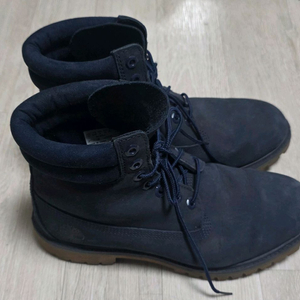 팀버랜드 6인치 워터프루프 네이비 부츠(8.5W)