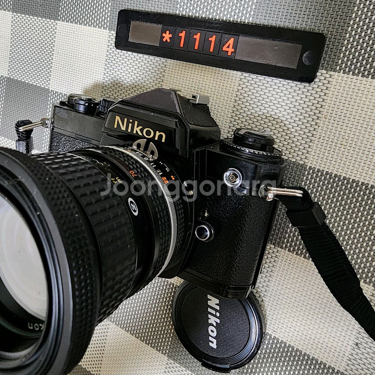 니콘 FE 35-70mm 줌렌즈 블랙바디 필름카메라--1