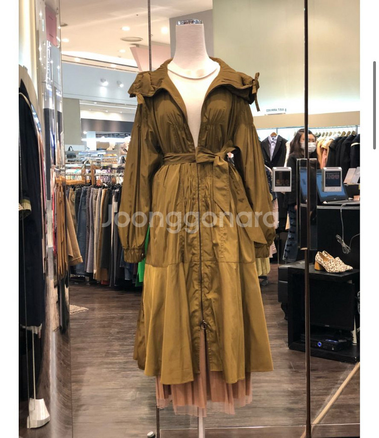 오즈세컨 롱 야상 점퍼(후드트렌치점퍼)--0