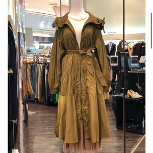 오즈세컨 롱 야상 점퍼(후드트렌치점퍼)