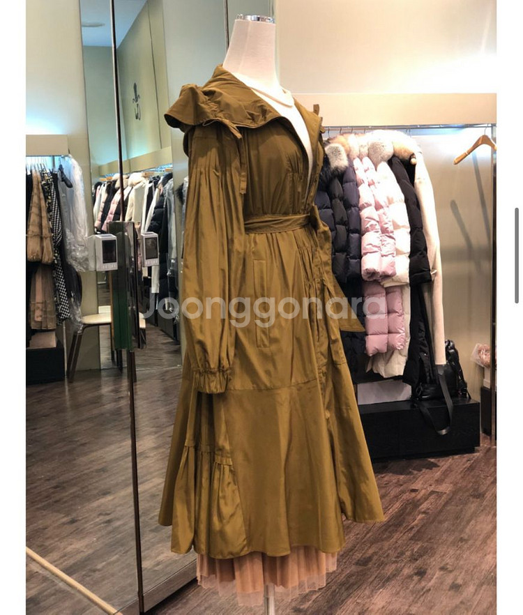 오즈세컨 롱 야상 점퍼(후드트렌치점퍼)--2