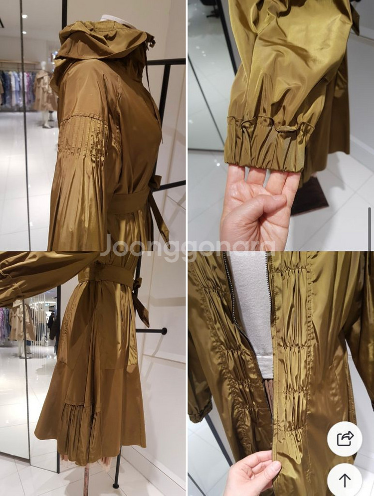 오즈세컨 롱 야상 점퍼(후드트렌치점퍼)--5