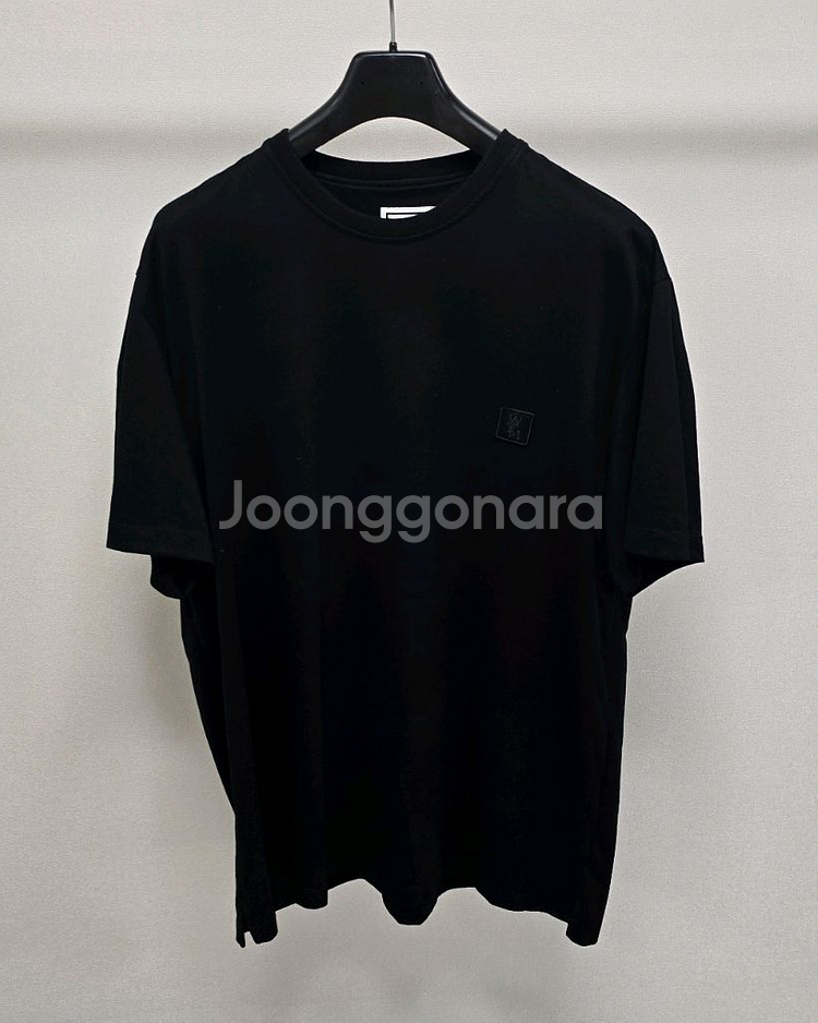 우영미 플라워 백로고 반팔 티셔츠 50사이즈 105--1