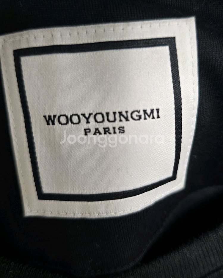 우영미 플라워 백로고 반팔 티셔츠 50사이즈 105--2