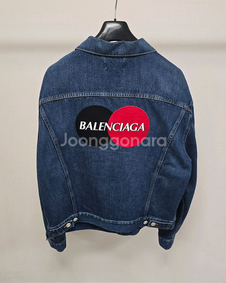 발렌시아가 백로고 데님 자켓 46사이즈 105--0