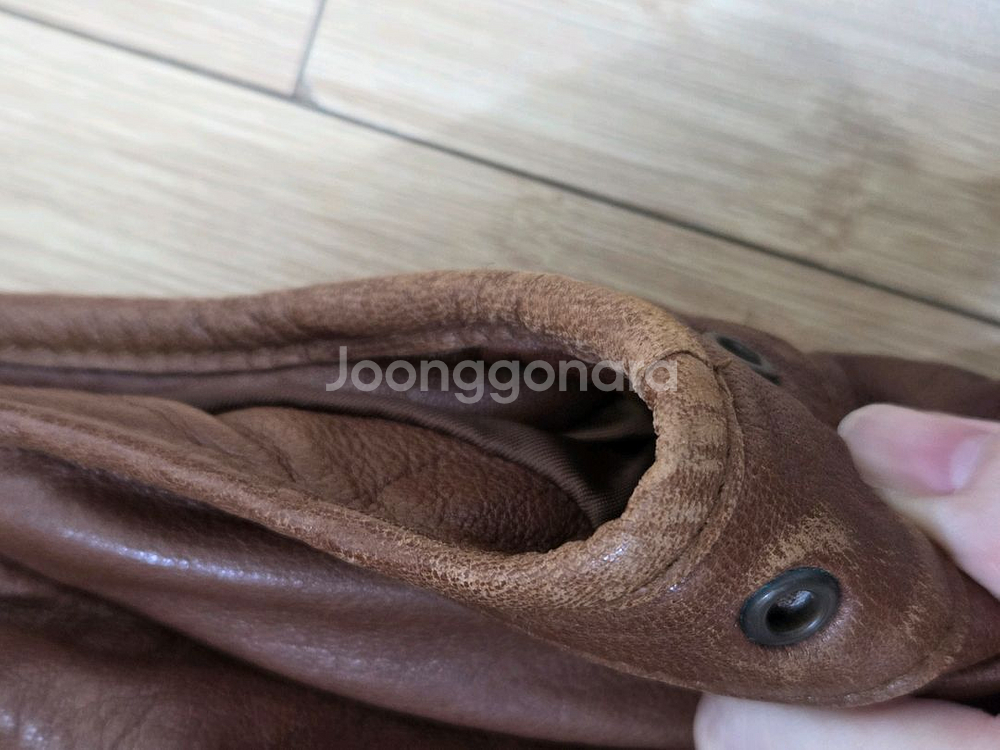 헤지스 양가죽 구스 거위털 패딩 조끼--3