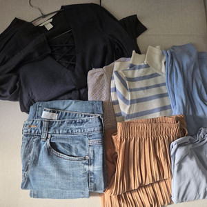 plac청바지, hnm상의 여성옷 일괄 free,95