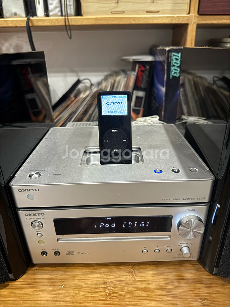 고급형 온쿄 아이팟 CD 오디오 세트 판매합니다--1