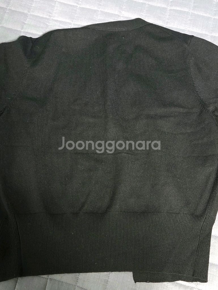 제너럴아이디어 에센셜 가디건 브이넥 블랙 S--3