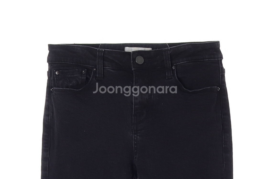 [S]플랙 W26 스키니핏 다크그레이 블랙진 데님 청바--1