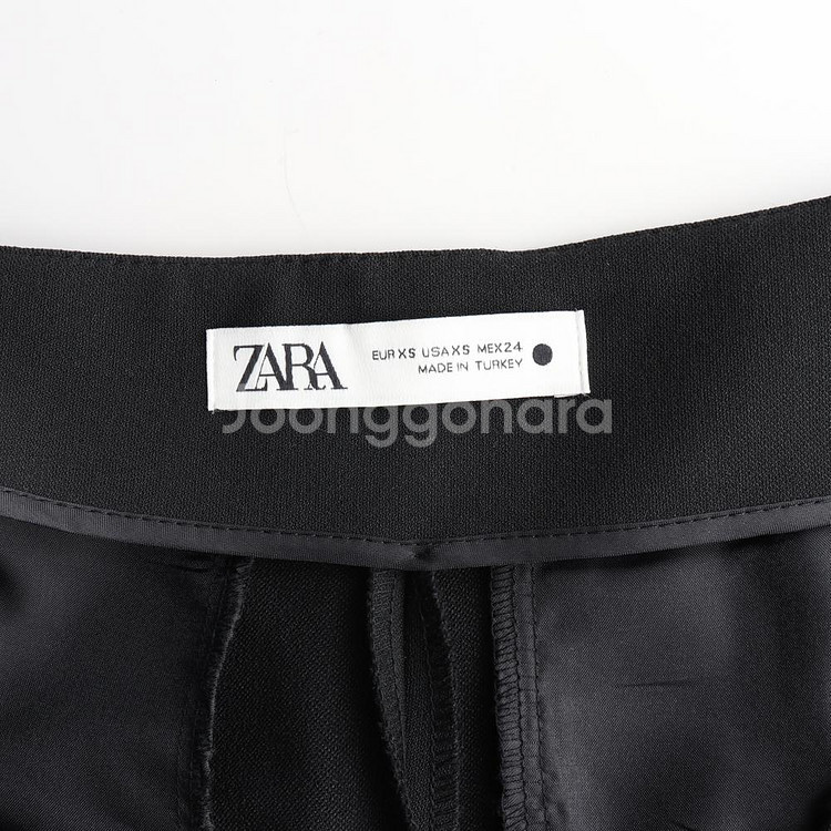 [XS]자라 블랙 슬랙스 쇼츠 반바지--4