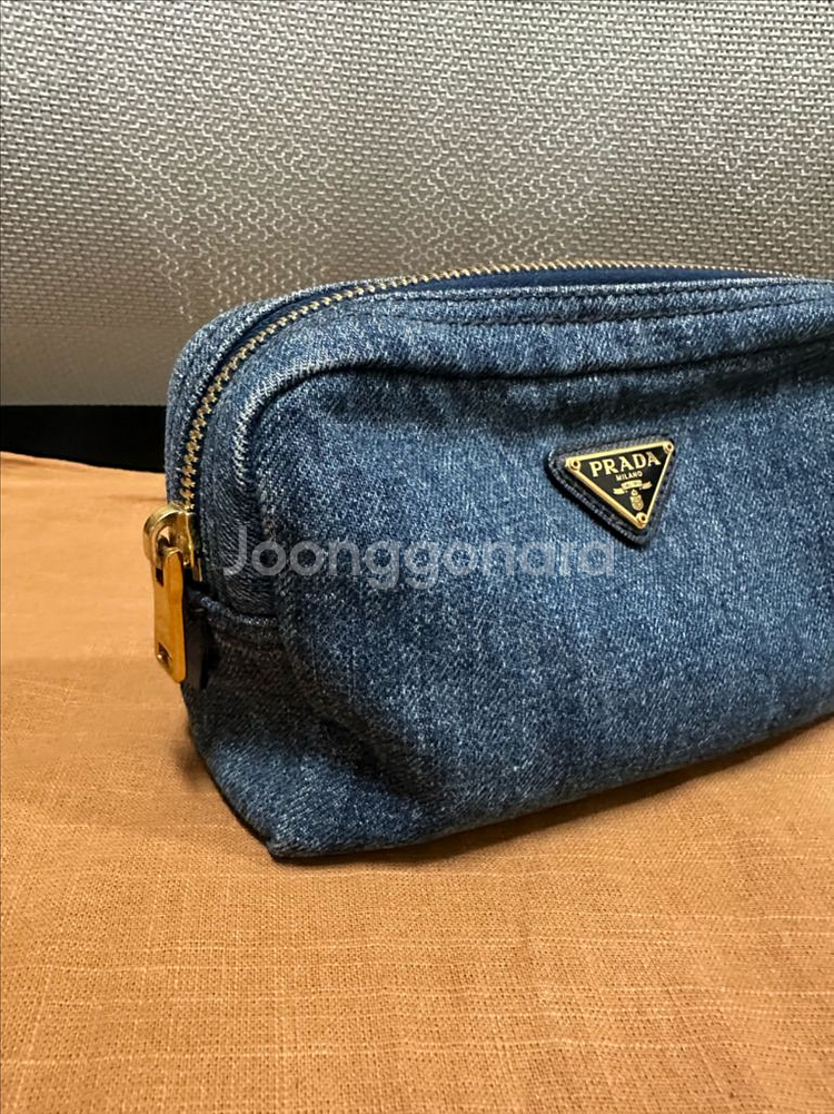 프라다 데님 파우치--7