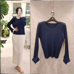 플리츠플리즈 렉텡글소매탑 이세이미야케