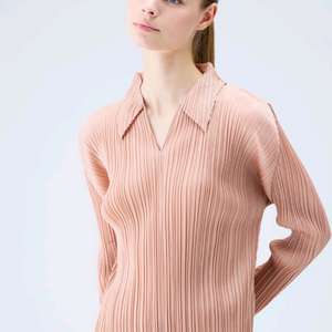 플리츠플리즈 이세이미야케 카라넥 긴팔 베이지4사이즈