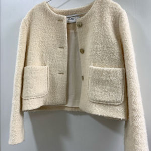 리리수 울 알파카 코트 부클자켓