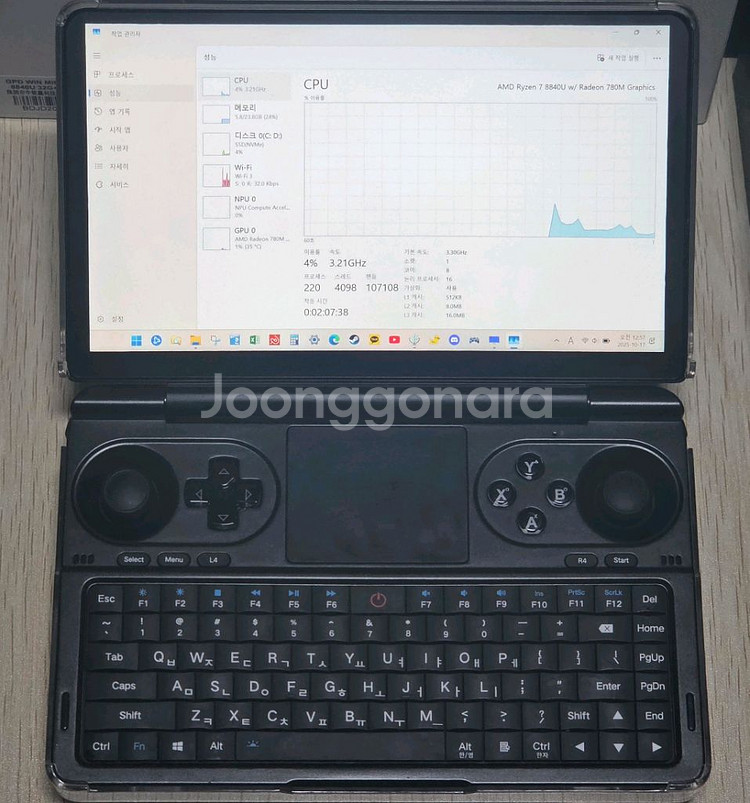 gpd win mini 2024 8840u 32 512--1