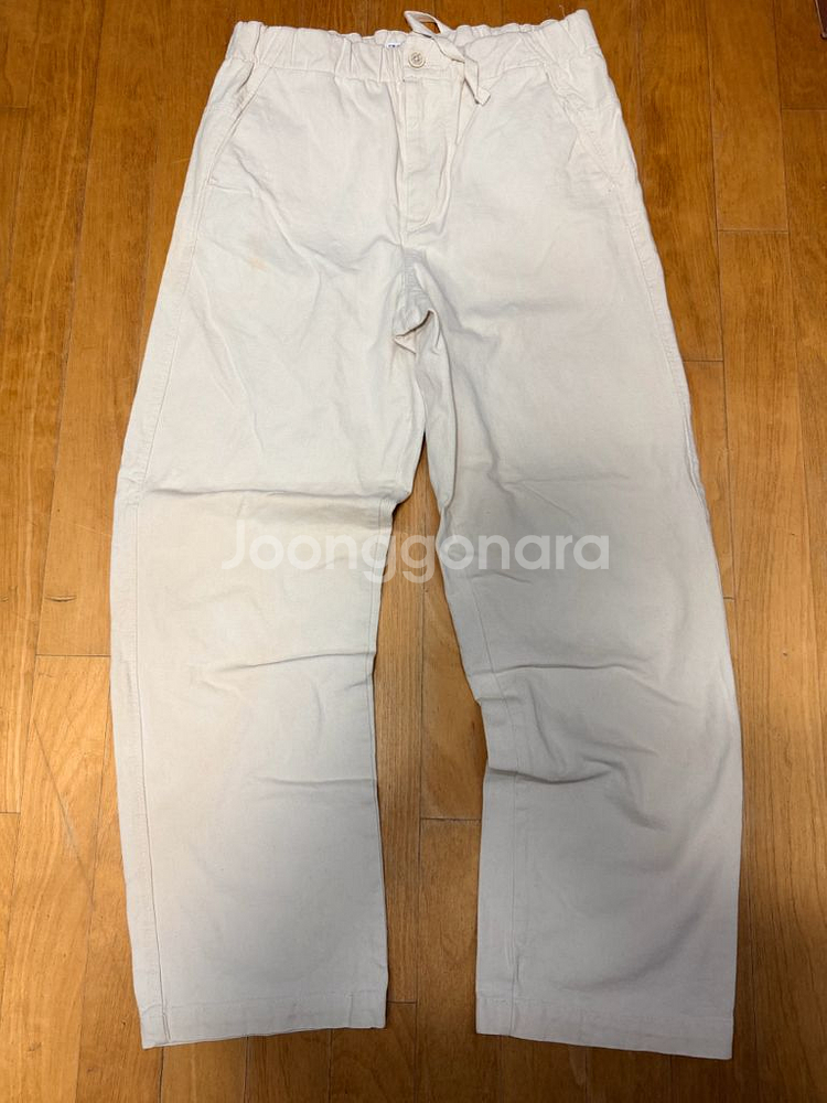 자라 와이드 핏 캐쥬얼 코튼 밴딩 팬츠 M--1