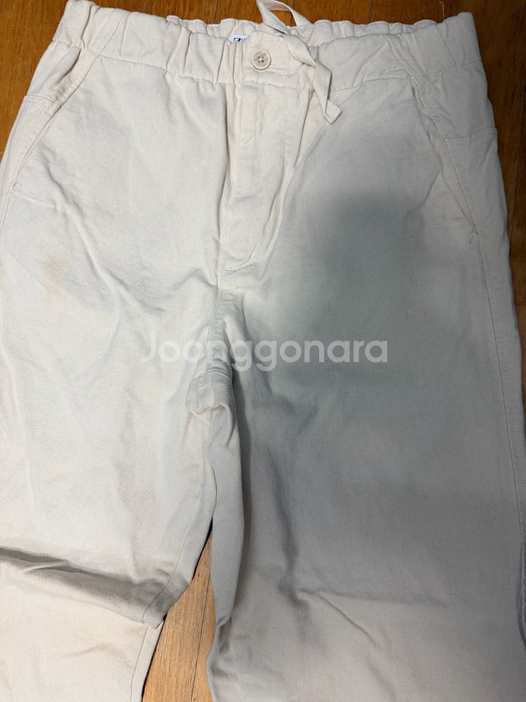 자라 와이드 핏 캐쥬얼 코튼 밴딩 팬츠 M--3