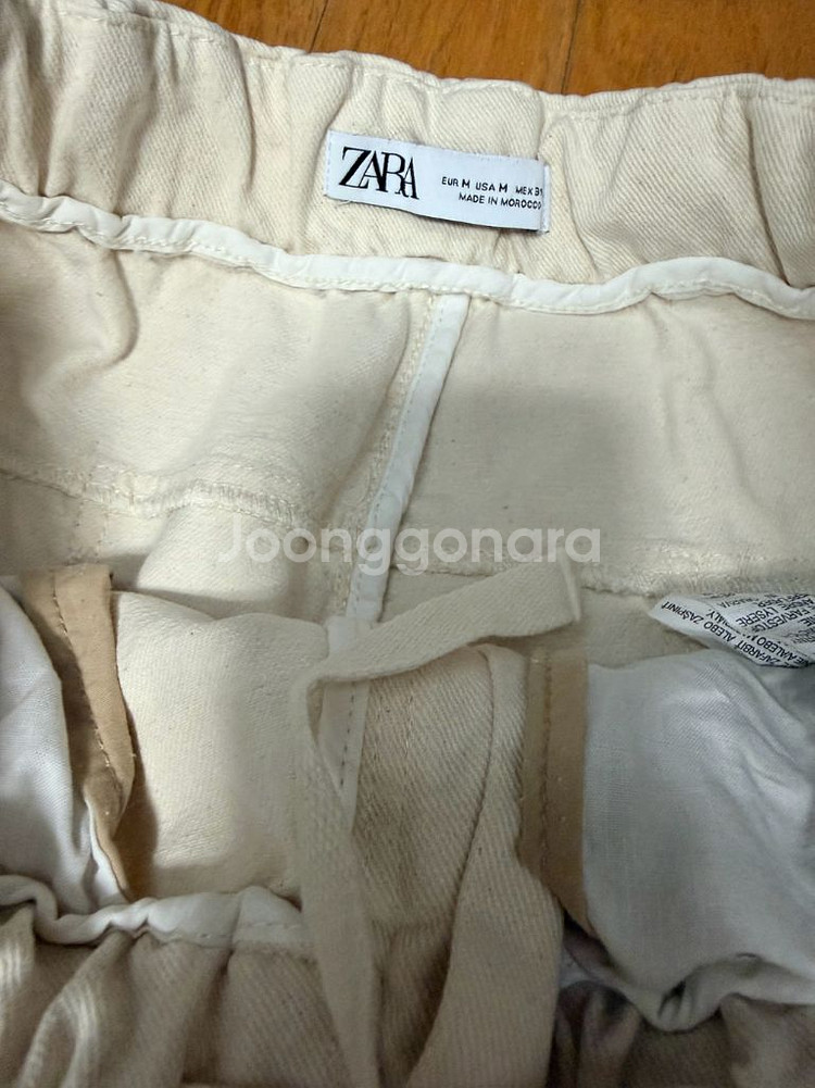 자라 와이드 핏 캐쥬얼 코튼 밴딩 팬츠 M--6