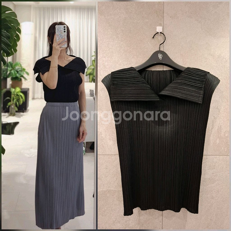 플리츠플리즈 23.7월 먼슬리 빅카라탑 이세이미야케--0