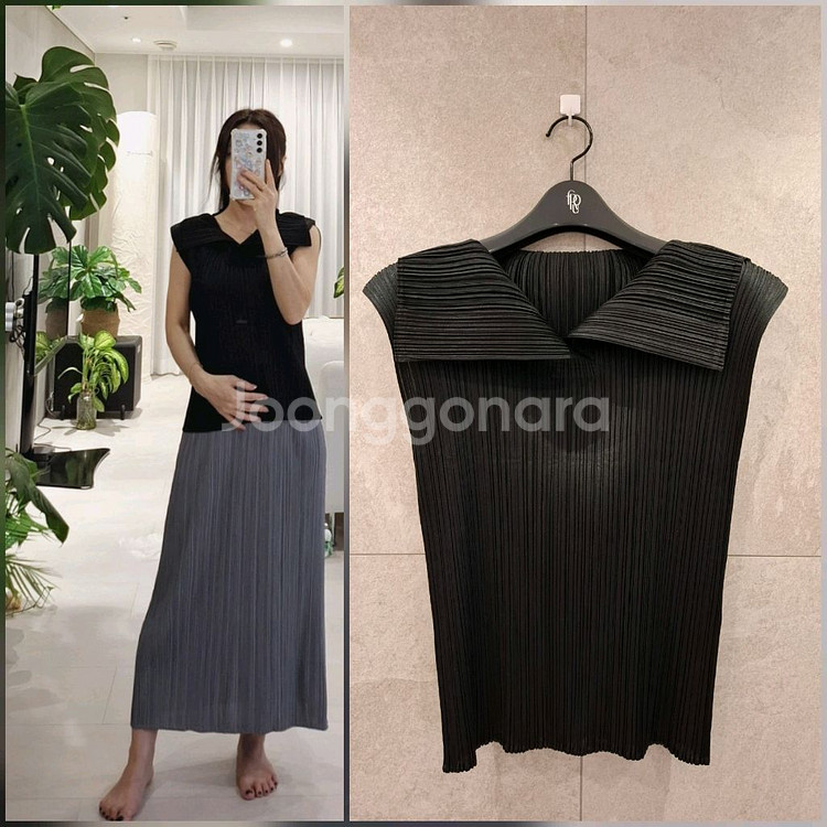 플리츠플리즈 23.7월 먼슬리 빅카라탑 이세이미야케--1