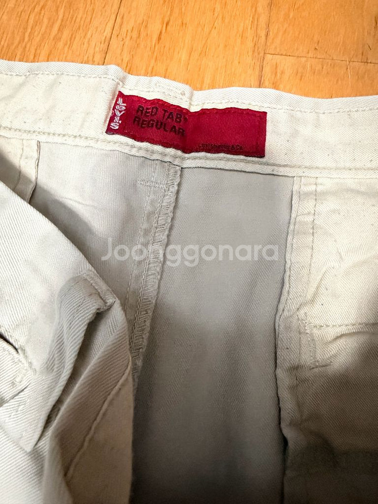 리바이스 레드탭 재팬 메이드 레귤러핏 치노팬츠 36--5