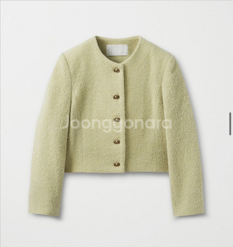 아르카익 bookle tweed jacket lemon--1
