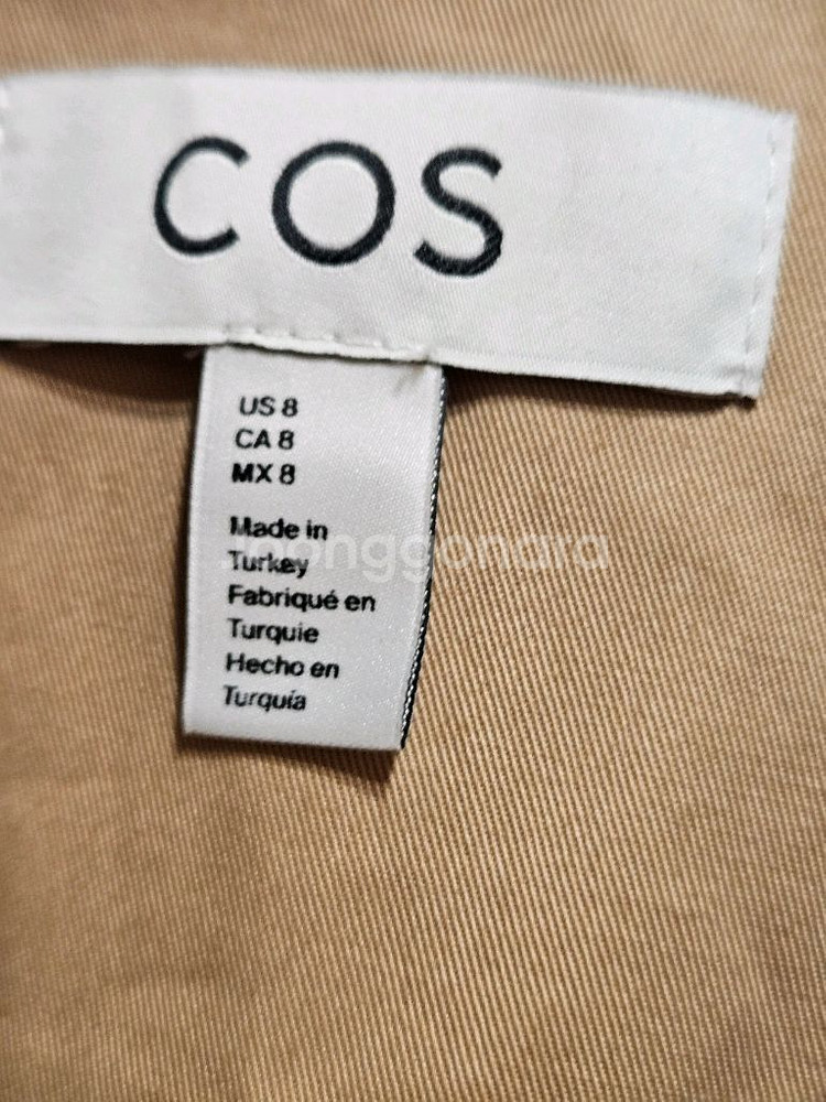 코스 cos 벨트 셔츠 드레스 8사이즈(38)--3