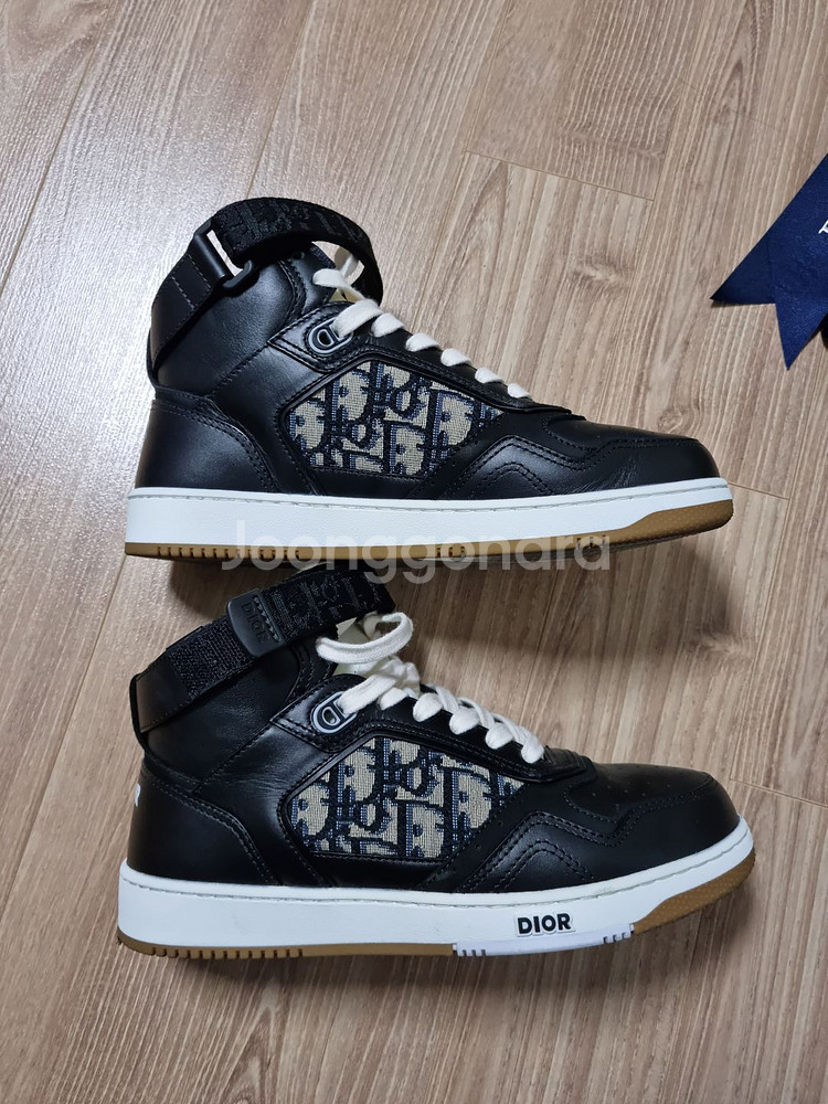 디올 옴므 B27 하이탑 스니커즈 블랙 37(240)--1