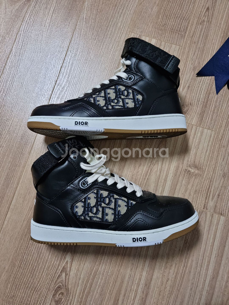 디올 옴므 B27 하이탑 스니커즈 블랙 37(240)--2
