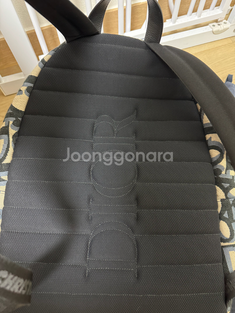 디올 맥시 오블리크 자카드 라이더 백팩 베이지 블랙--5